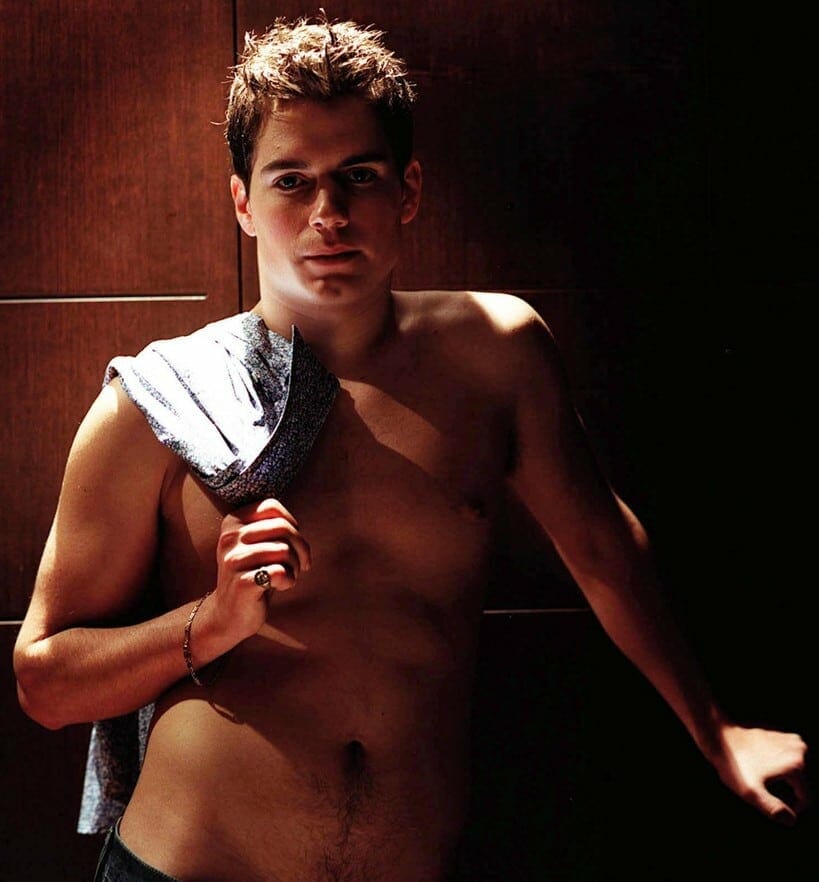 Young Henry Cavill shirtless